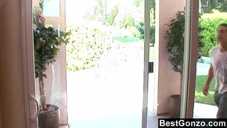 Slutty Katie bitches till she gets a hard cock to silence her